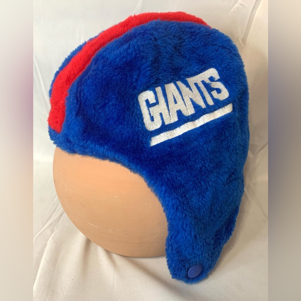 vintage NY Giants fleece beanie helmet offical FNL made in USA unisex